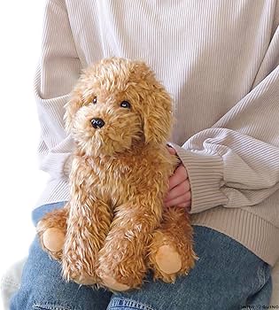 Amazon.co.jp: ニニアンドキノ ぬいぐるみ 犬 リアル トイプードル